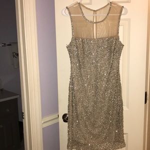 Mac Duggal sequined cocktail dress